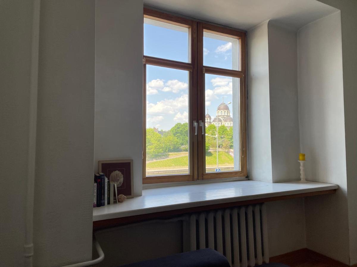 A Cozy Apartment With A Wonderful View Of The River In The Old Town Of Вилнюс Екстериор снимка